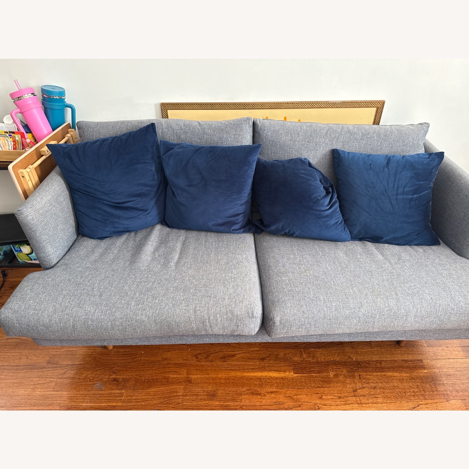 Article Light Gray Loveseat - image-1
