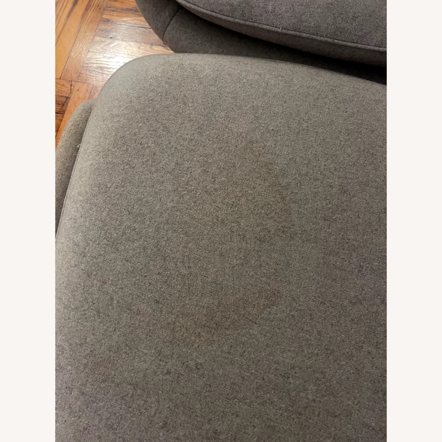 Light Gray Womb Replica Chair + Ottoman - image-2