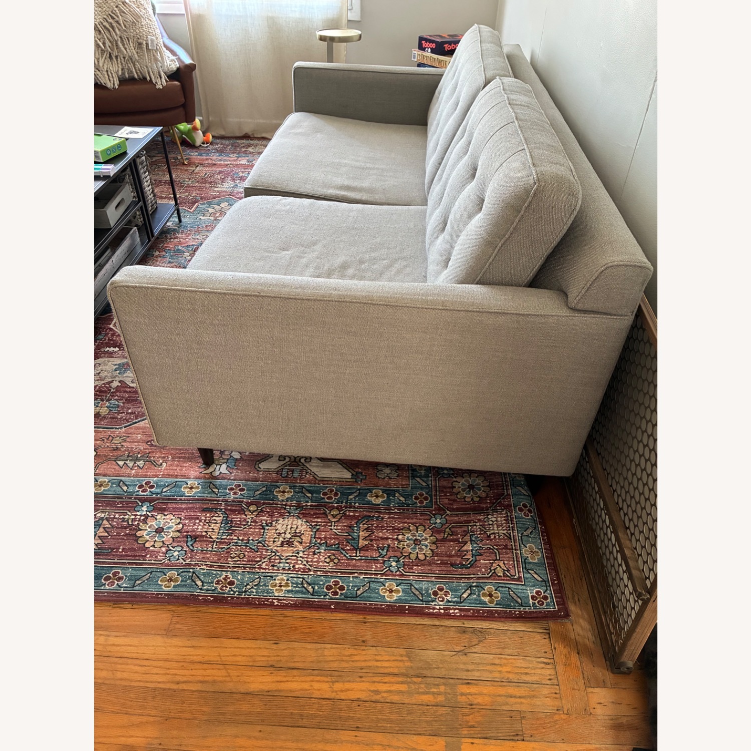 West Elm Gray Drake Sofa - image-3