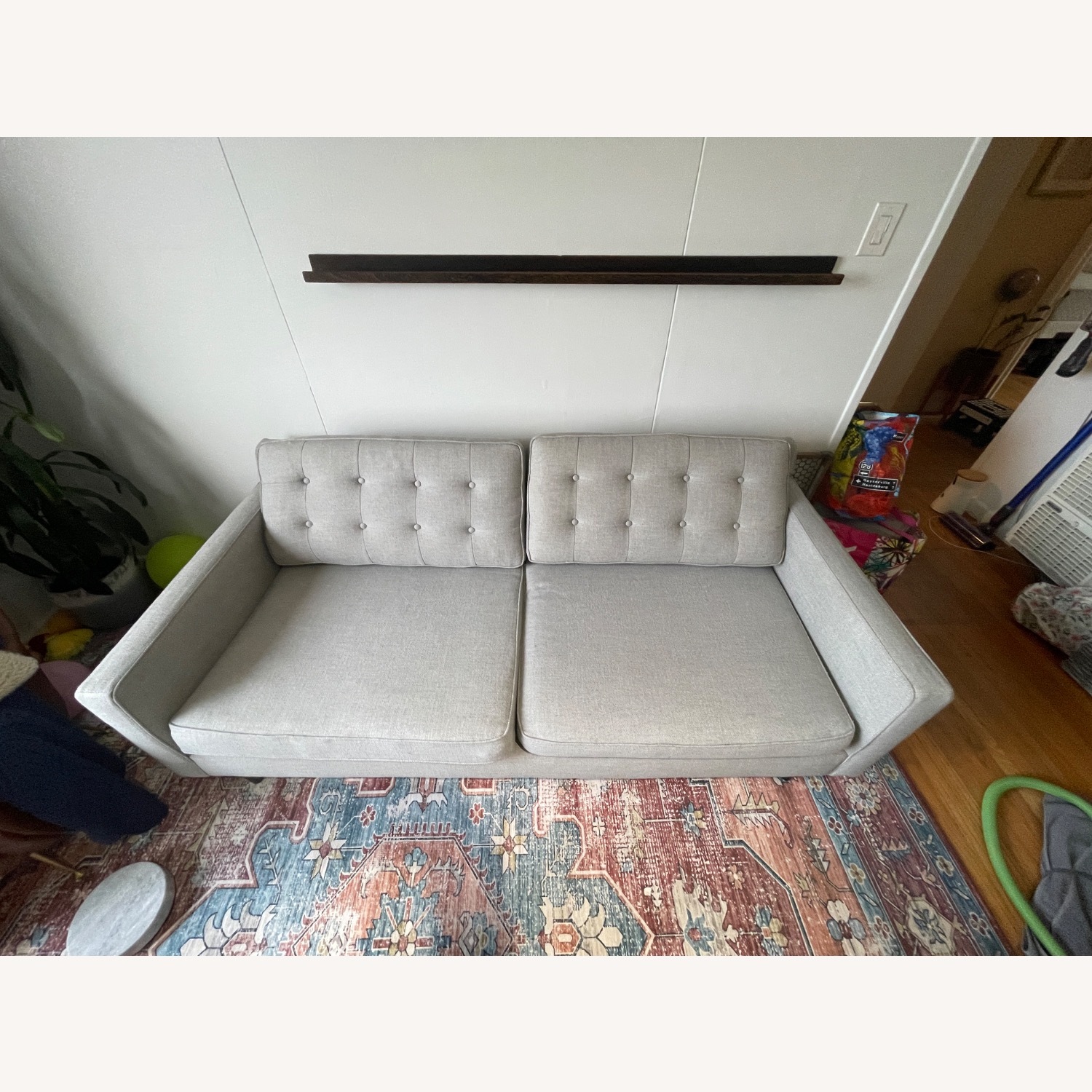 West Elm Gray Drake Sofa - image-2