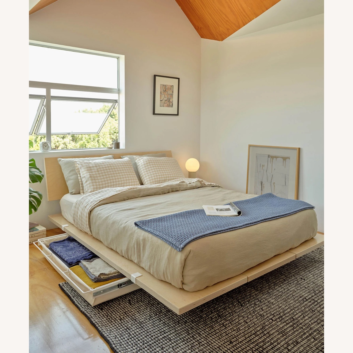 Floyd Queen Bed frame in Birch - image-1