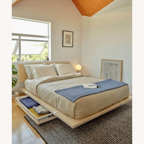 Used Floyd Queen Bed frame in Birch for sale on AptDeco
