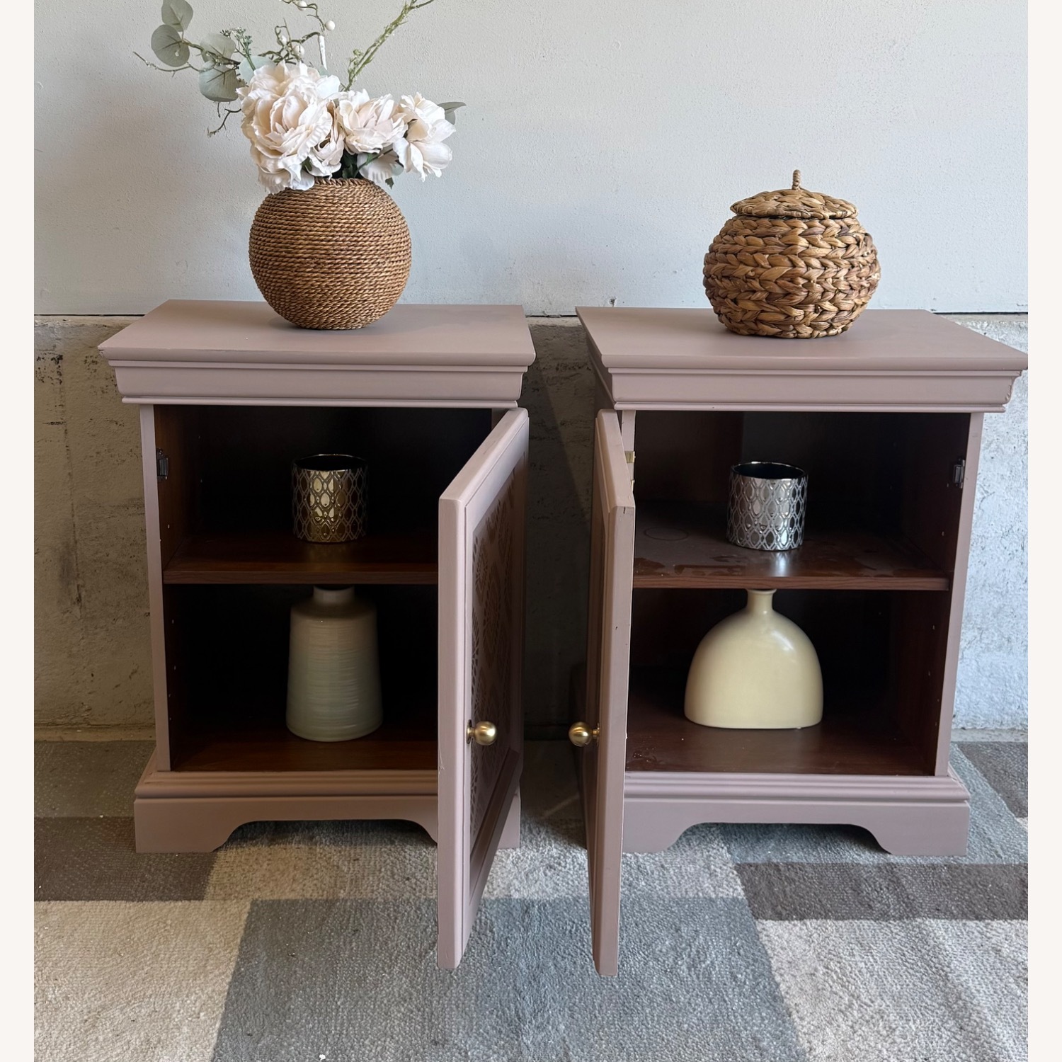Matching Pair of Nightstands End Tables - image-4