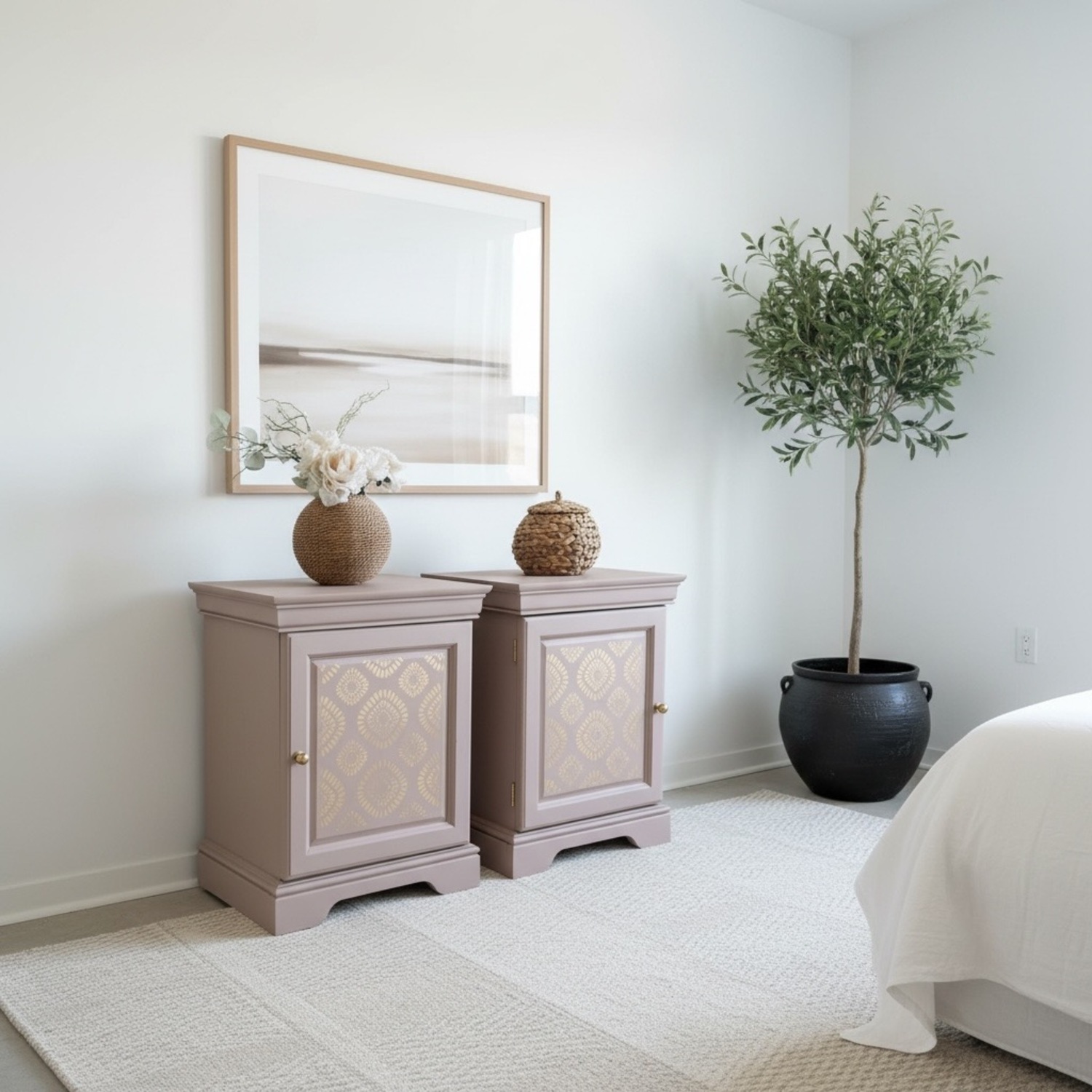 Matching Pair of Nightstands End Tables - image-2