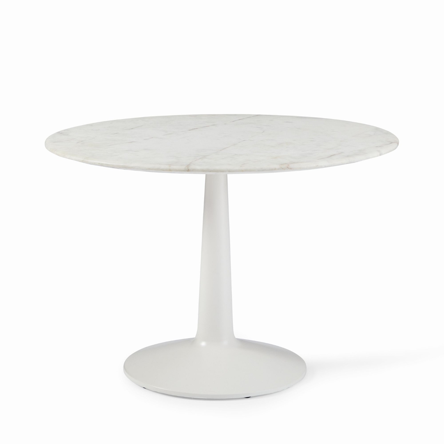 West Elm White Marble Dining Table - image-4