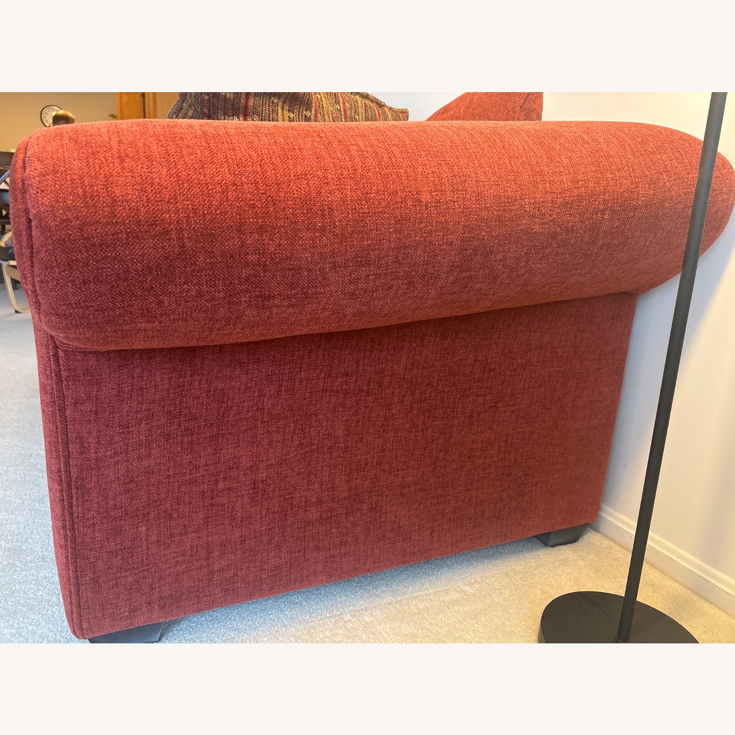 Storehouse Furniture Red Fabric 3+ Seater Sofa - image-3