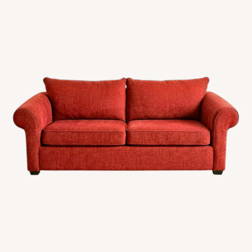 Used Storehouse Furniture Red Fabric 3+ Seater Sofa for sale on AptDeco