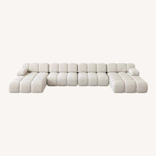 Used Rove Concepts White Boucle 3+ Seater Sofa for sale on AptDeco