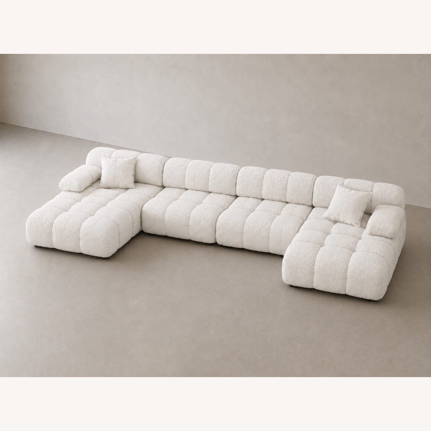 Rove Concepts White Boucle 3+ Seater Sofa - image-2