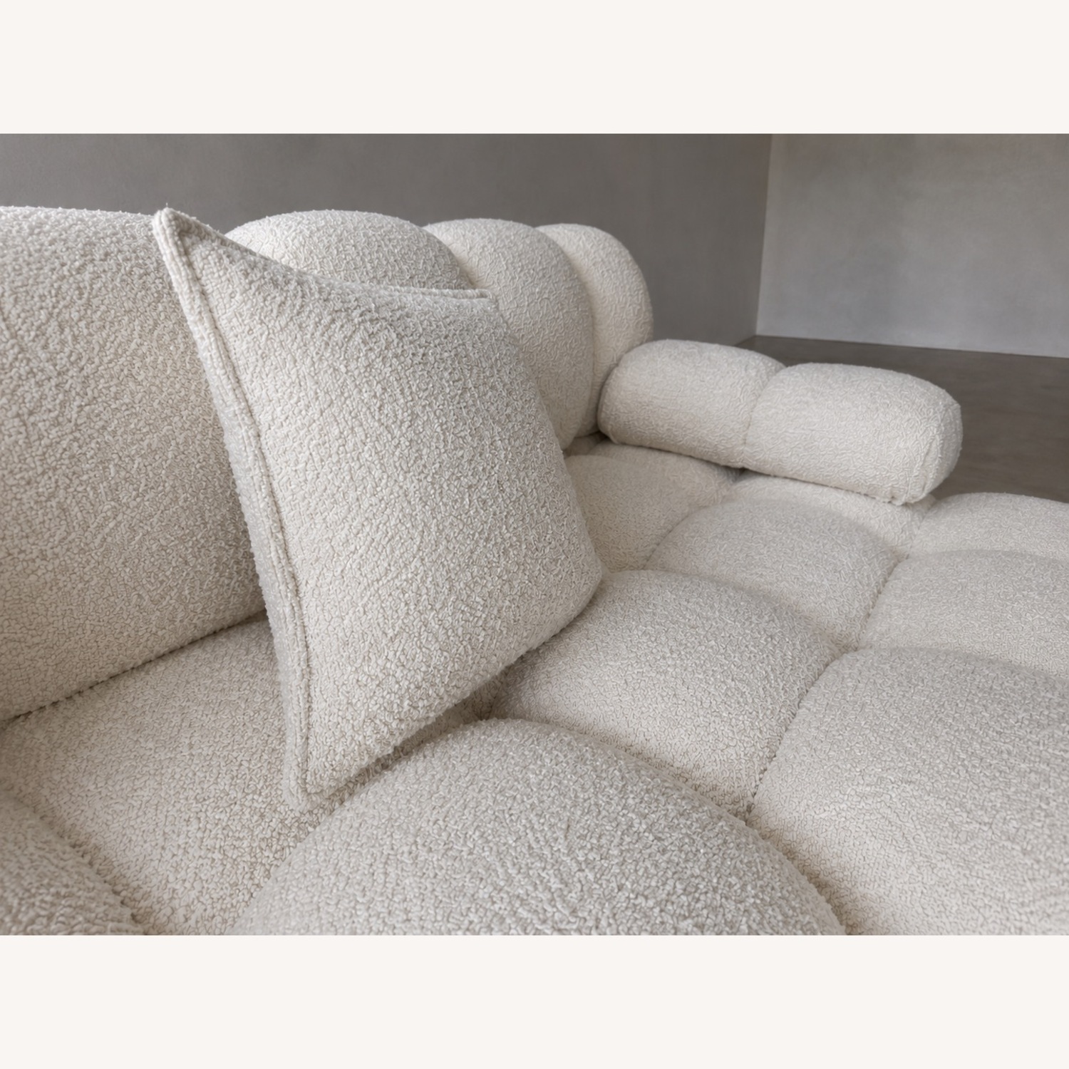 Rove Concepts White Boucle 3+ Seater Sofa - image-4