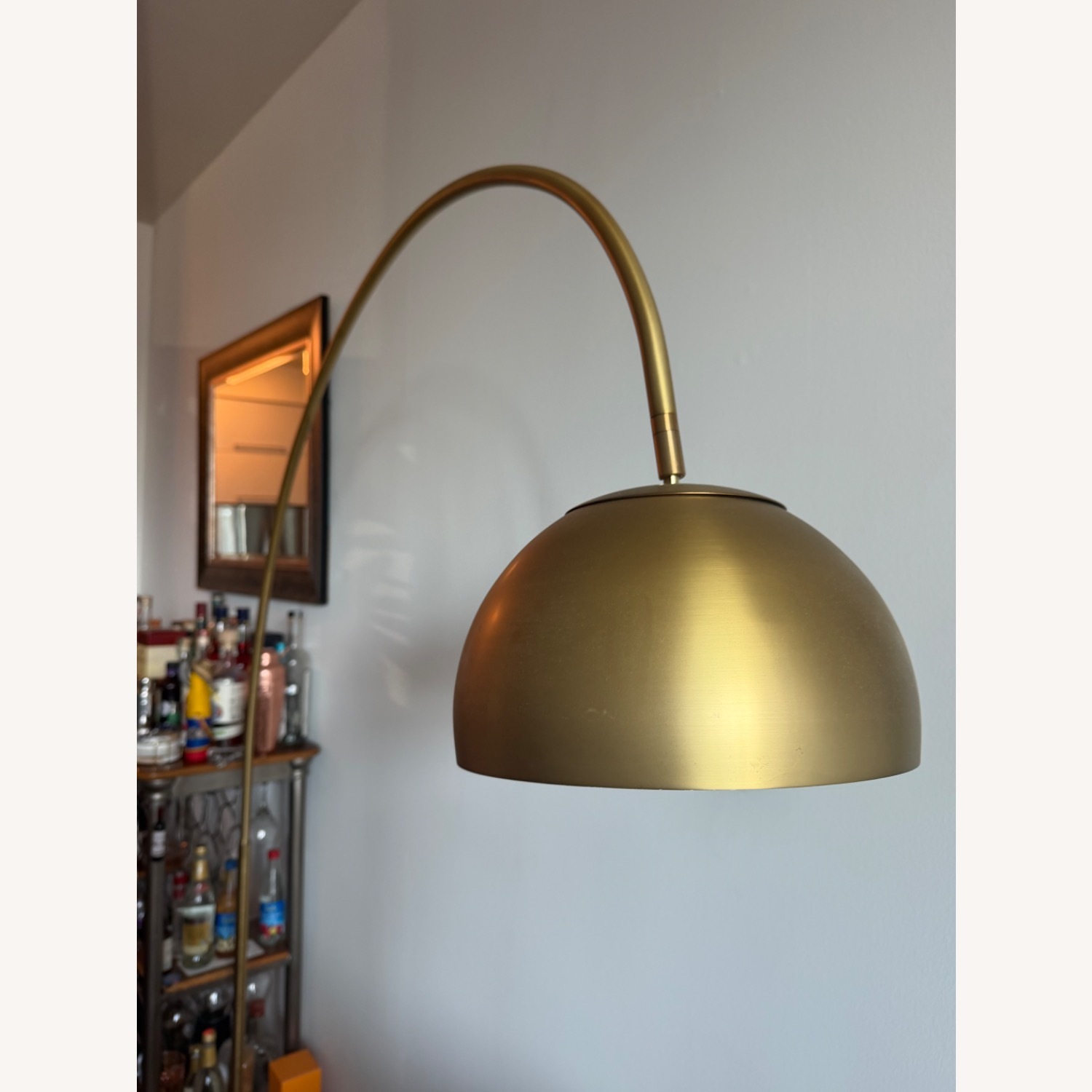 West Elm Gold Metal Floor Lamp - image-3