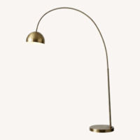 West Elm Gold Metal Floor Lamp