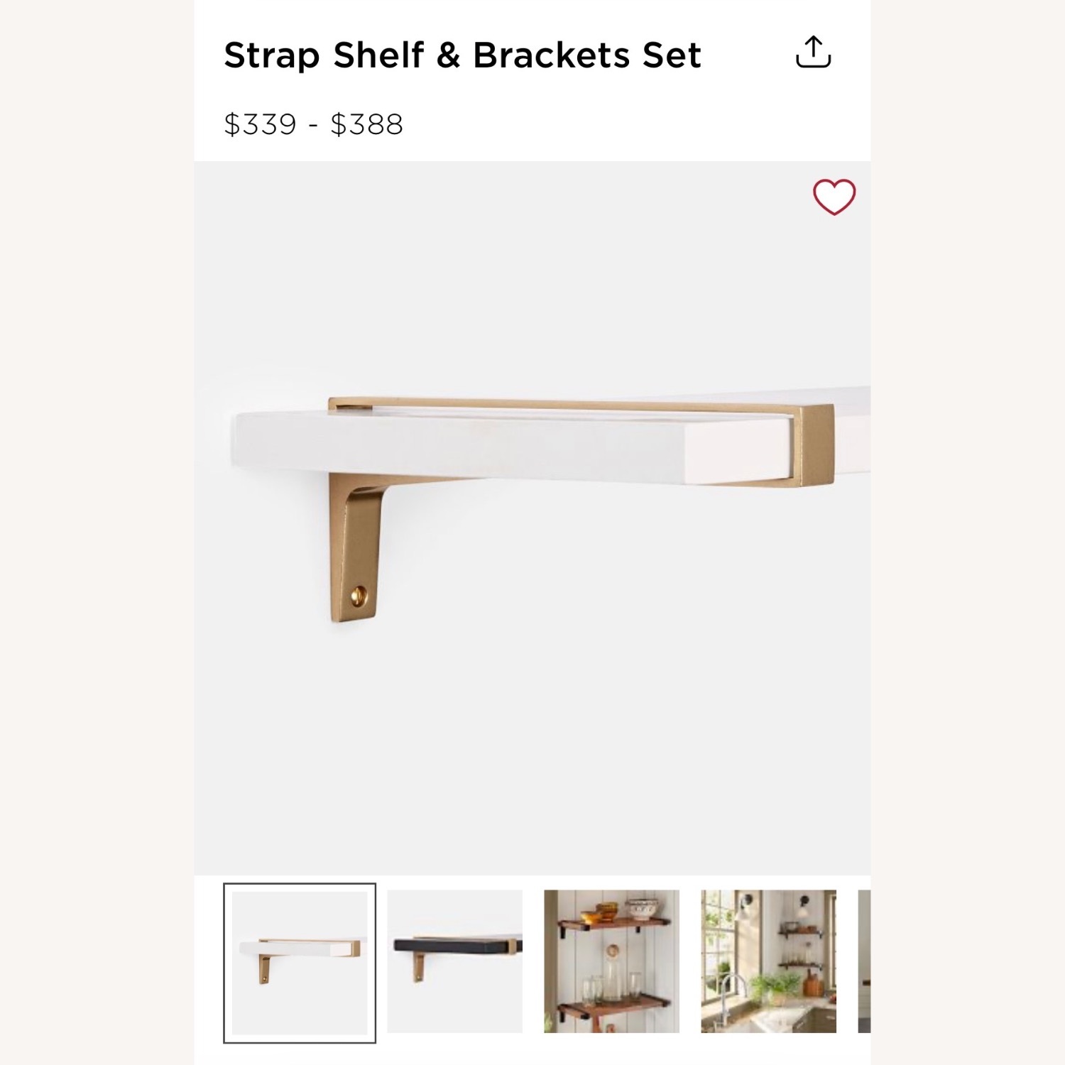 Rejuvenation White Wood Wall Shelf - image-5