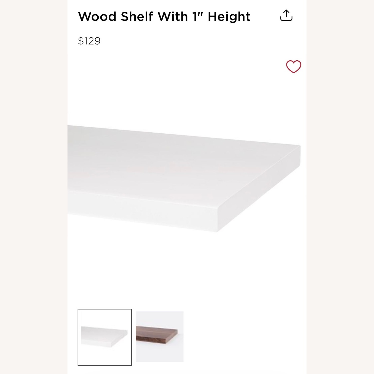 Rejuvenation White Wood Wall Shelf - image-3