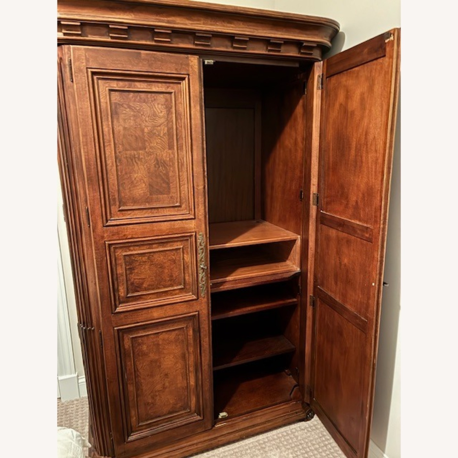 Dark Brown Wood Armoires - image-2
