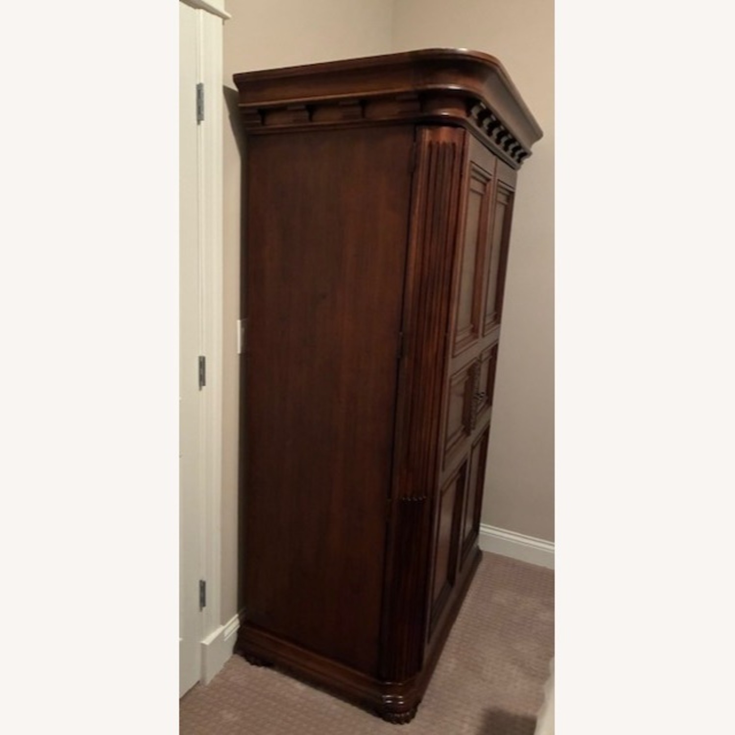 Dark Brown Wood Armoires - image-4