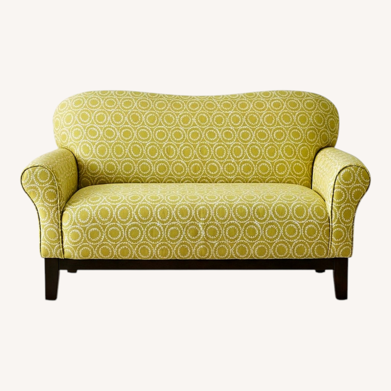 Green Fabric Loveseat - image-0