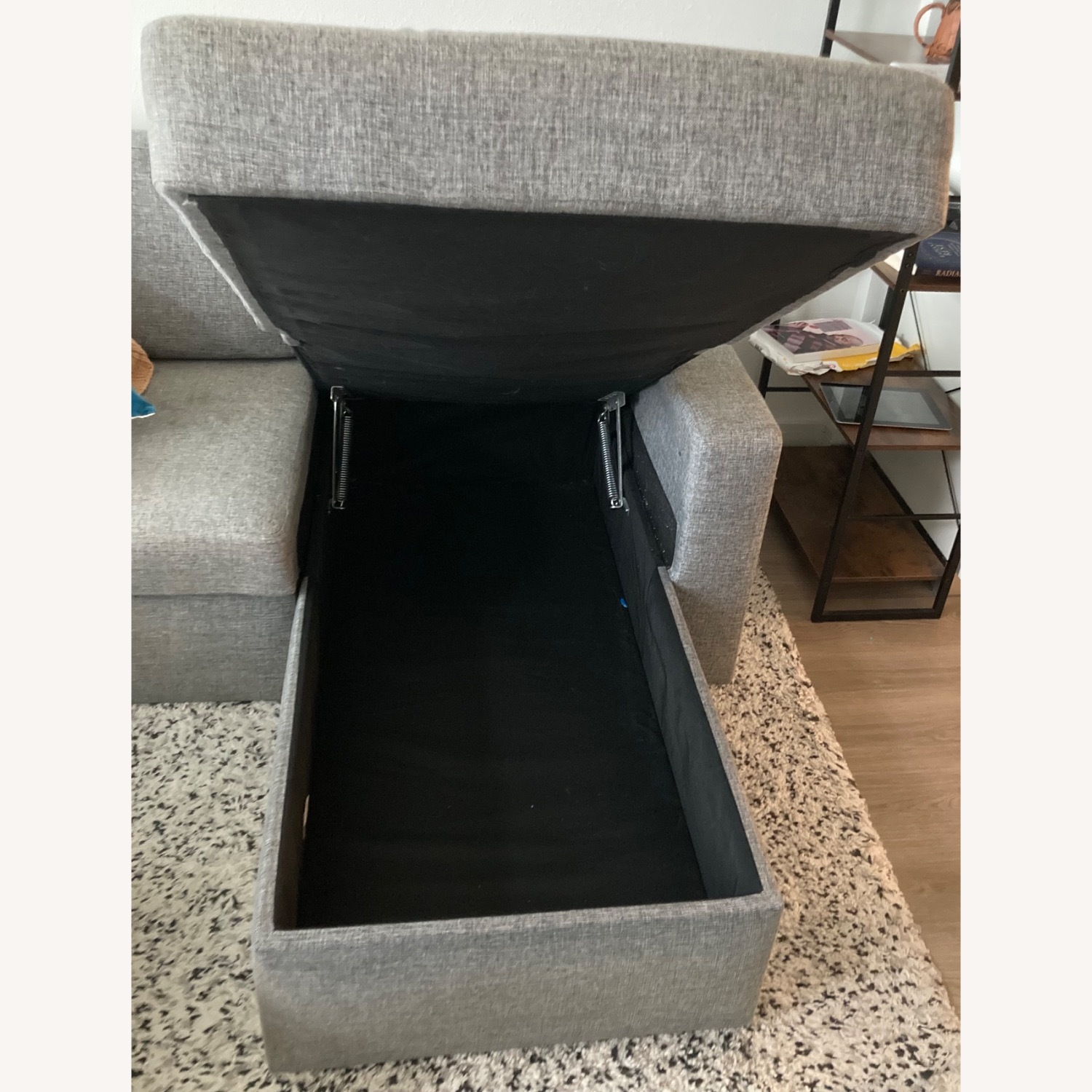 Light Gray Fabric 2 Piece Sectional - image-3