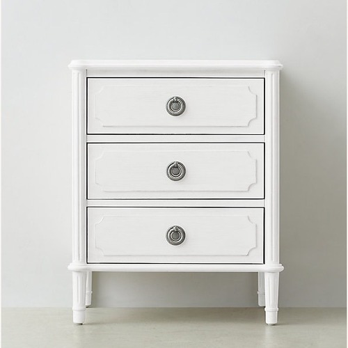 Used Restoration Hardware 3-Drawer White Nightstands for sale on AptDeco