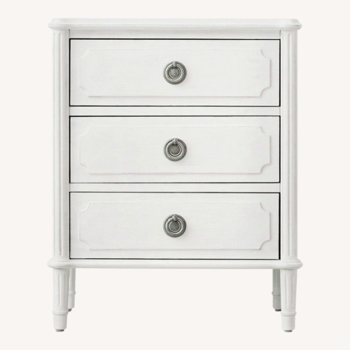 Used Restoration Hardware 3-Drawer White Nightstands for sale on AptDeco