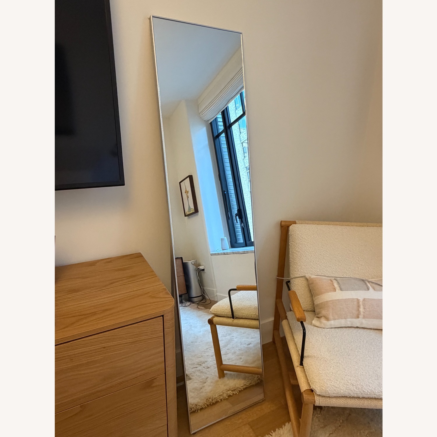 CB2 Infinity Standing Floor Mirror in Silver - image-2
