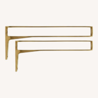 Rejuvenation White Wood Wall Shelf