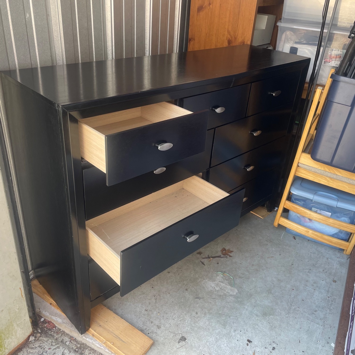 Black Wood Dresser - image-2