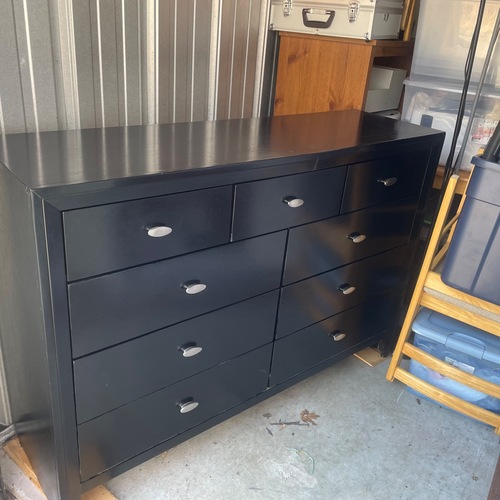 Used Black Wood Dresser for sale on AptDeco