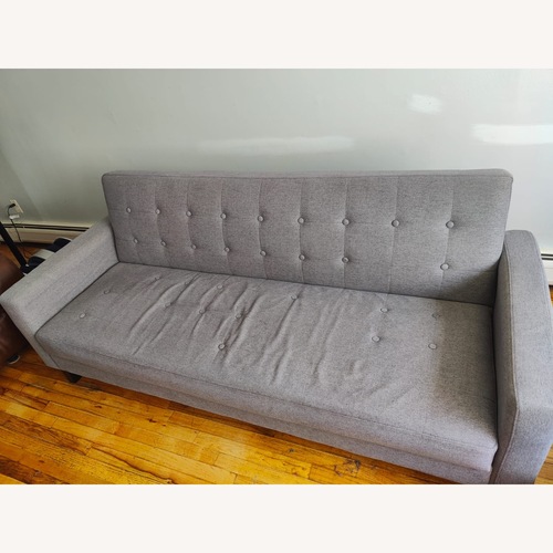 Used Raymour & Flanigan Light Gray Fabric Sleeper Sofa for sale on AptDeco