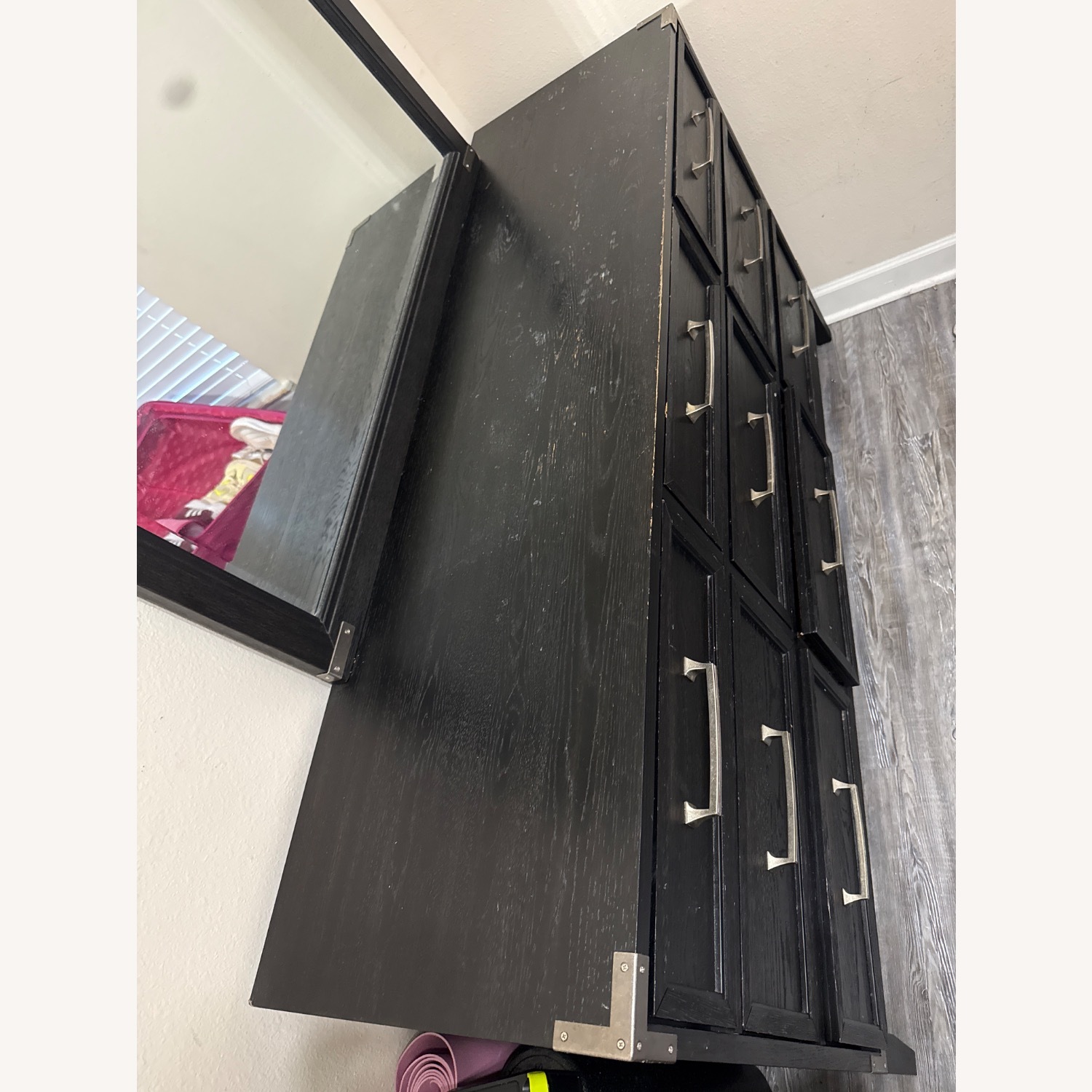 Value City Furniture Dark Brown Wood Dresser - image-3
