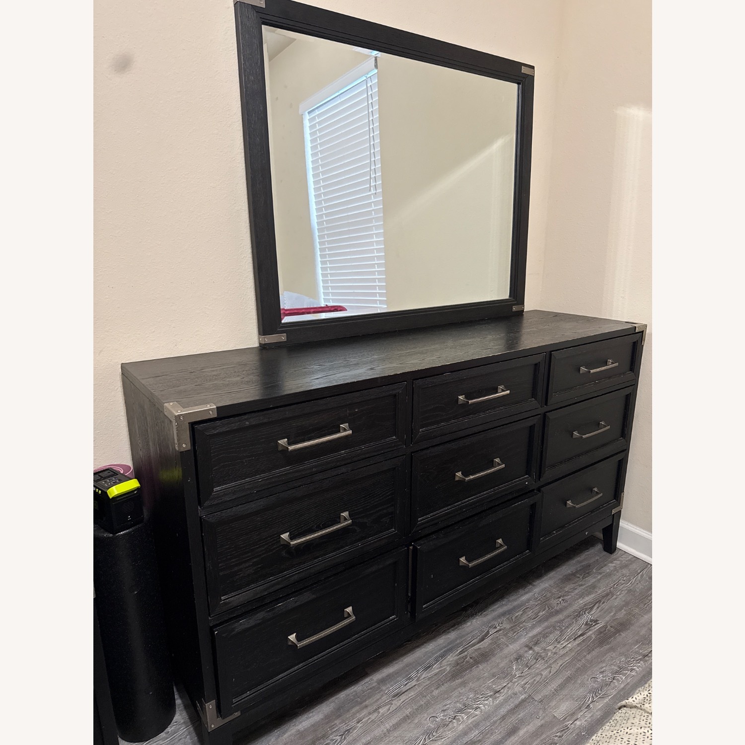 Value City Furniture Dark Brown Wood Dresser - image-1