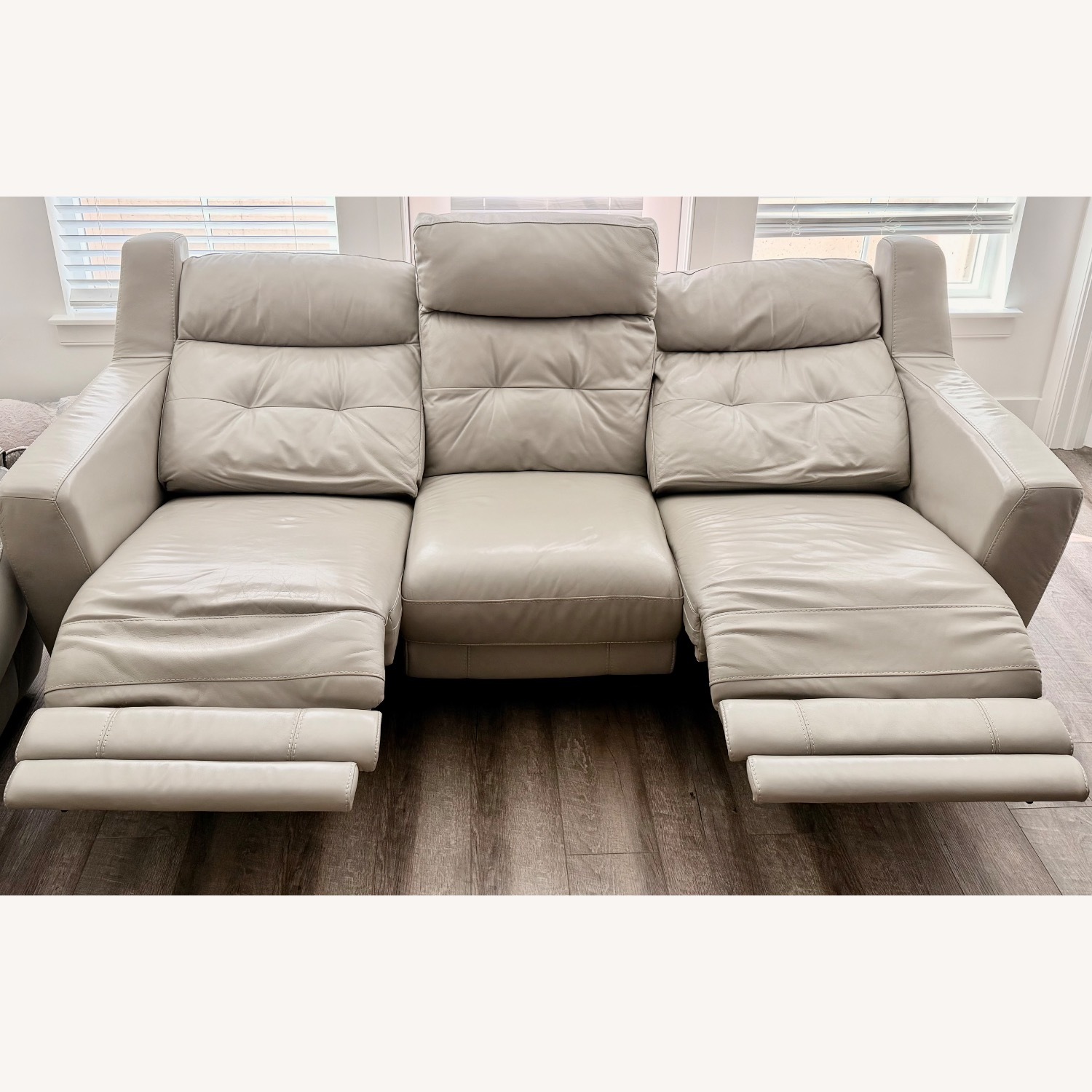 Belfort Maverick Leather Recliner Sofa - image-3