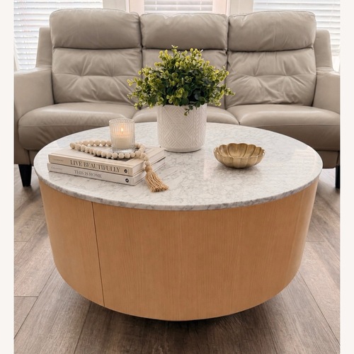 Used West Elm Natural Wood Coffee Table for sale on AptDeco
