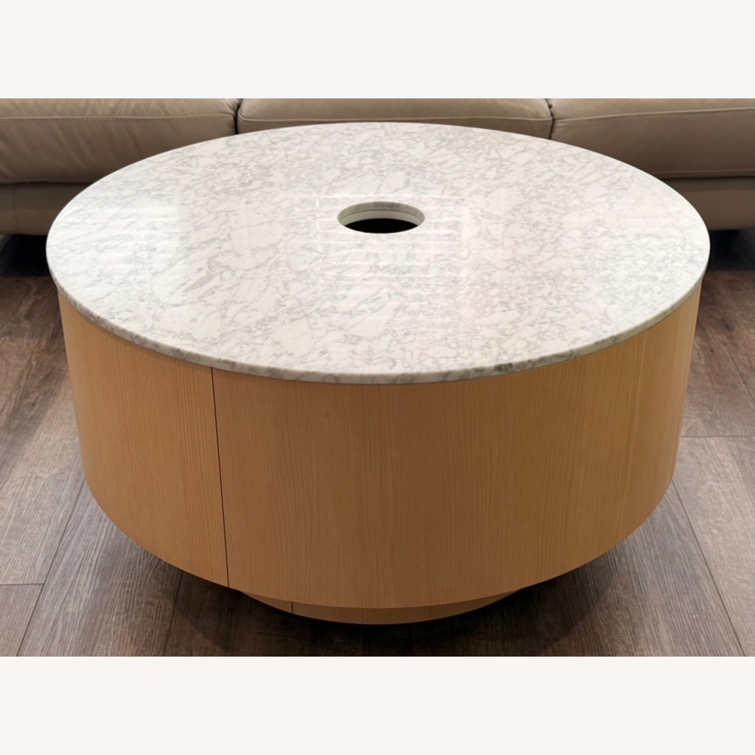West Elm Natural Wood Coffee Table - image-2