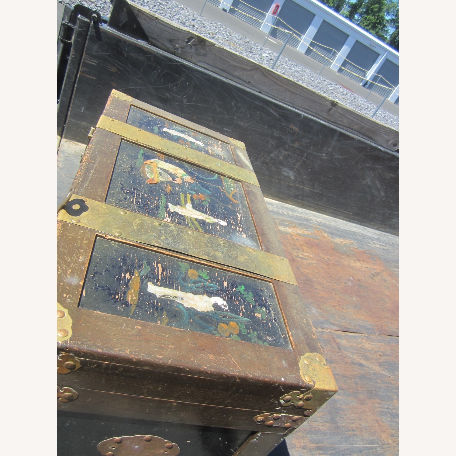 Unique Ornate Asian Style Trunk - image-7