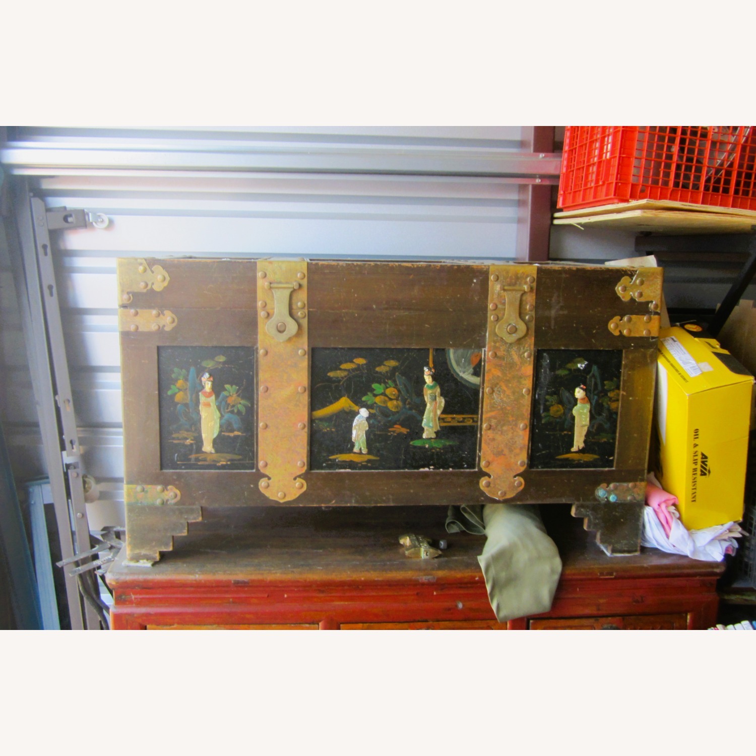 Unique Ornate Asian Style Trunk - image-1