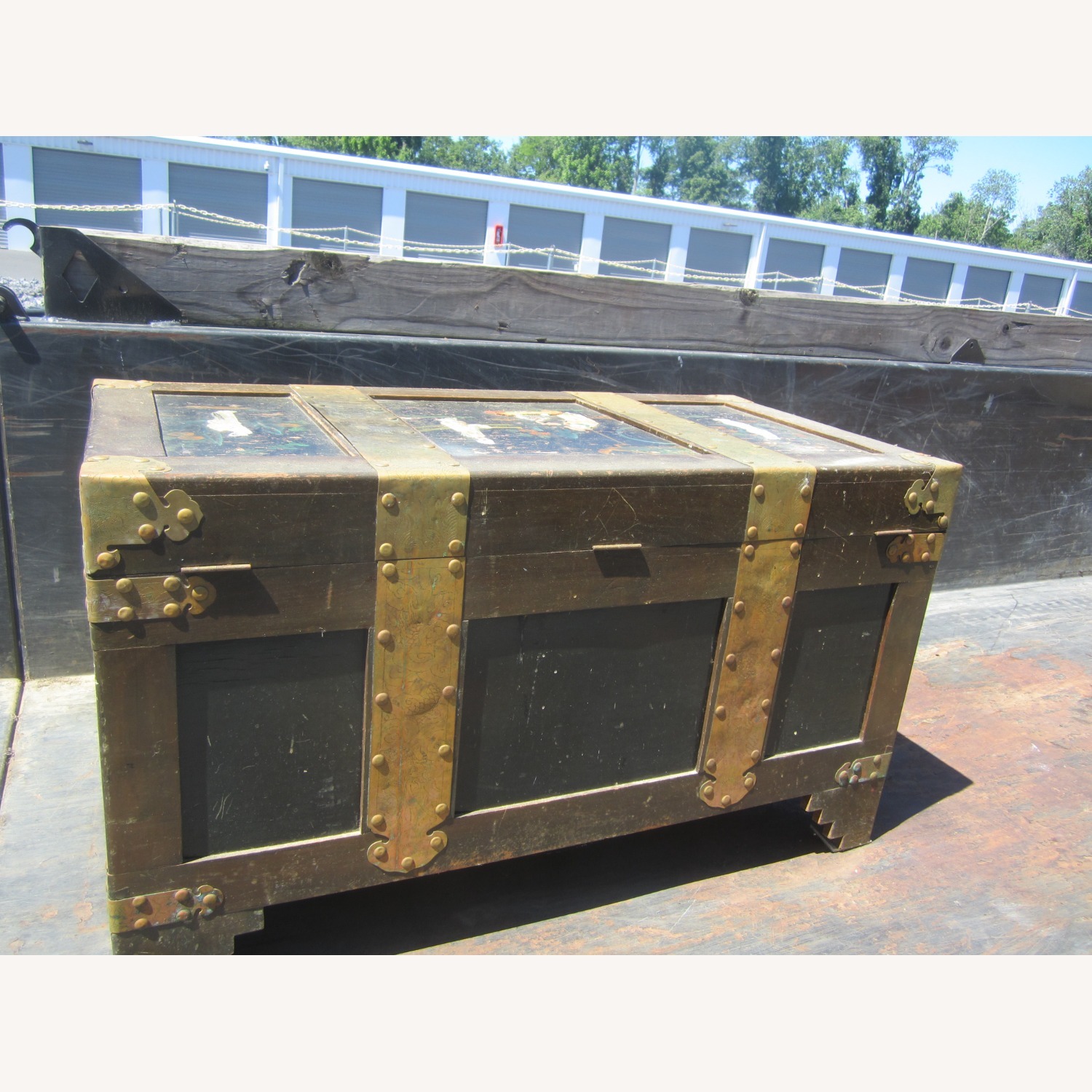 Unique Ornate Asian Style Trunk - image-11
