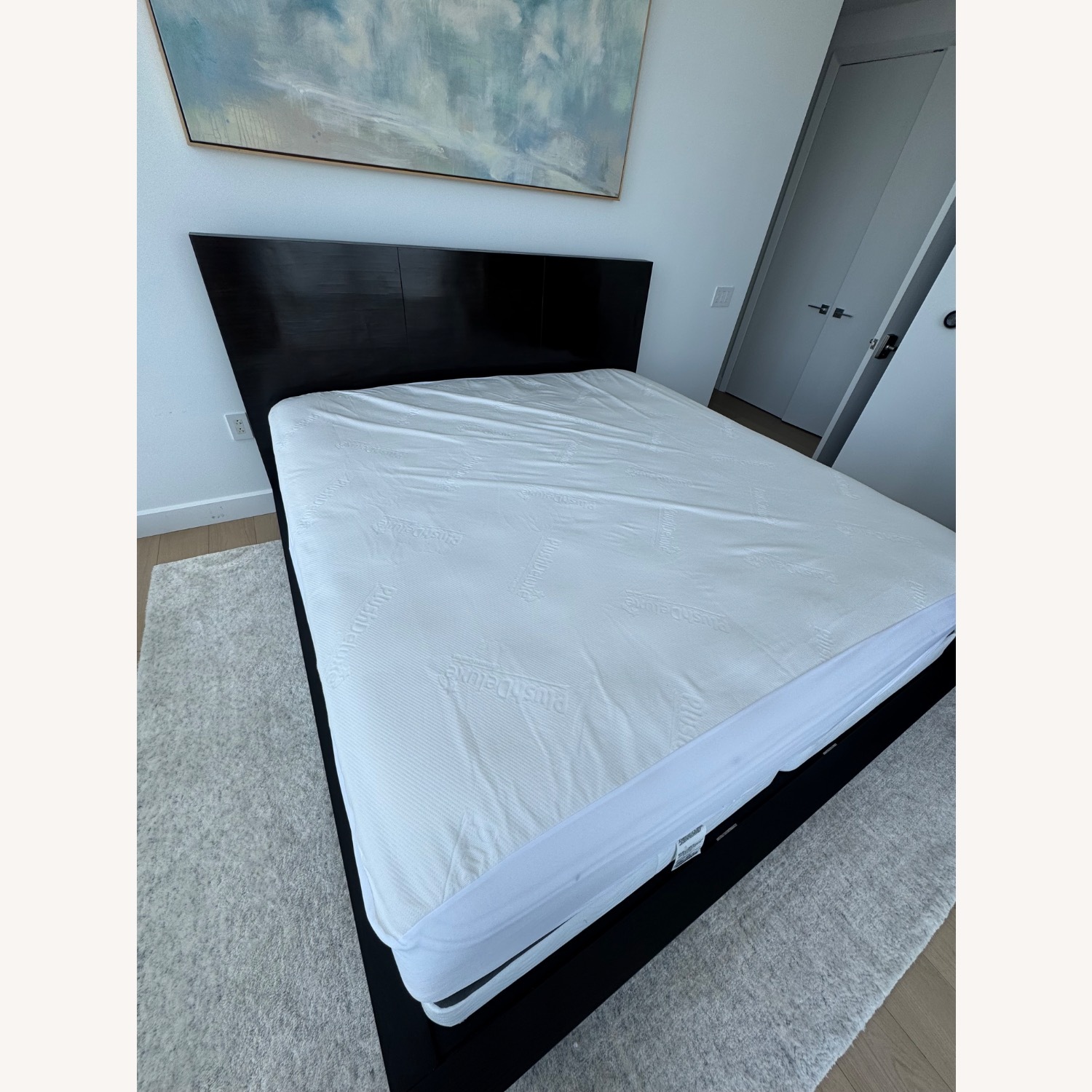 Restoration Hardware Black Desmond Floating Platform Bed - image-2