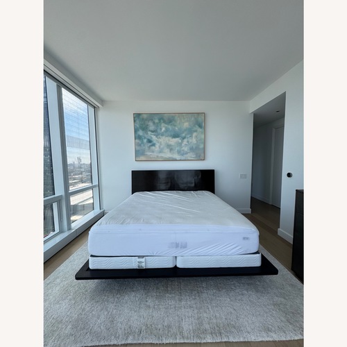 Used Restoration Hardware Black Desmond Floating Platform Bed for sale on AptDeco