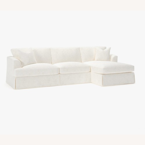 Used Lucia 128" Wide Down Cushion Sofa & Chaise for sale on AptDeco