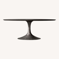 Restoration Hardware Dark Brown Wood Dining Table