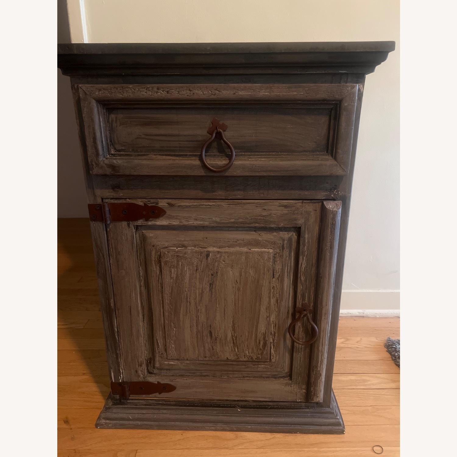 Dark Gray Wood Nightstands - image-5