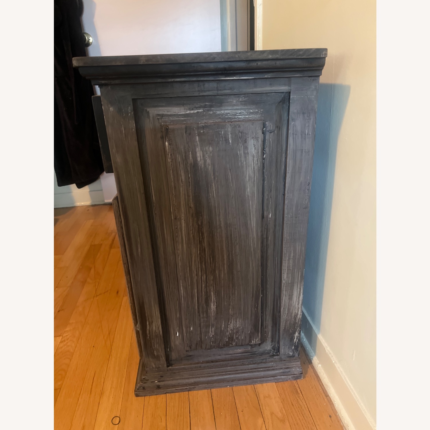 Dark Gray Wood Nightstands - image-3