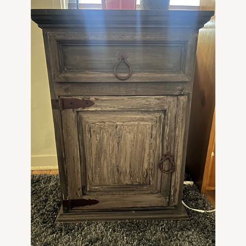 Used Dark Gray Wood Nightstands for sale on AptDeco