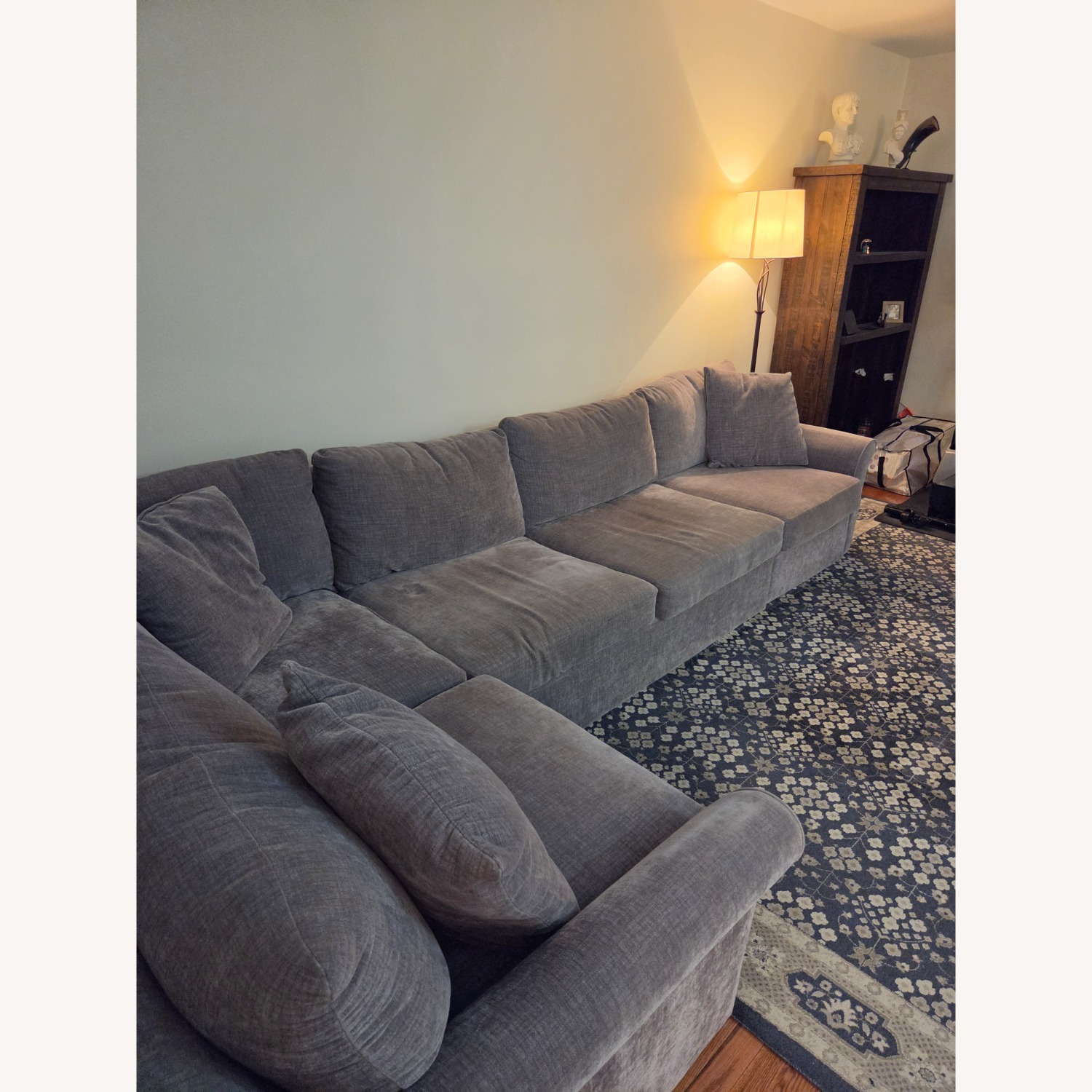 Macy's Radley Light Gray Sleeper Sofa - image-2