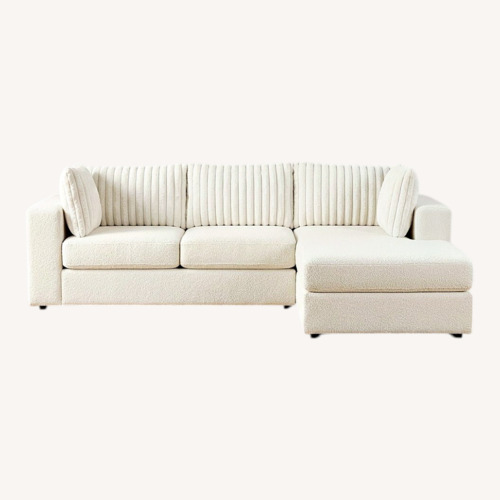 Used White Fabric 3+ Seater Sofa for sale on AptDeco