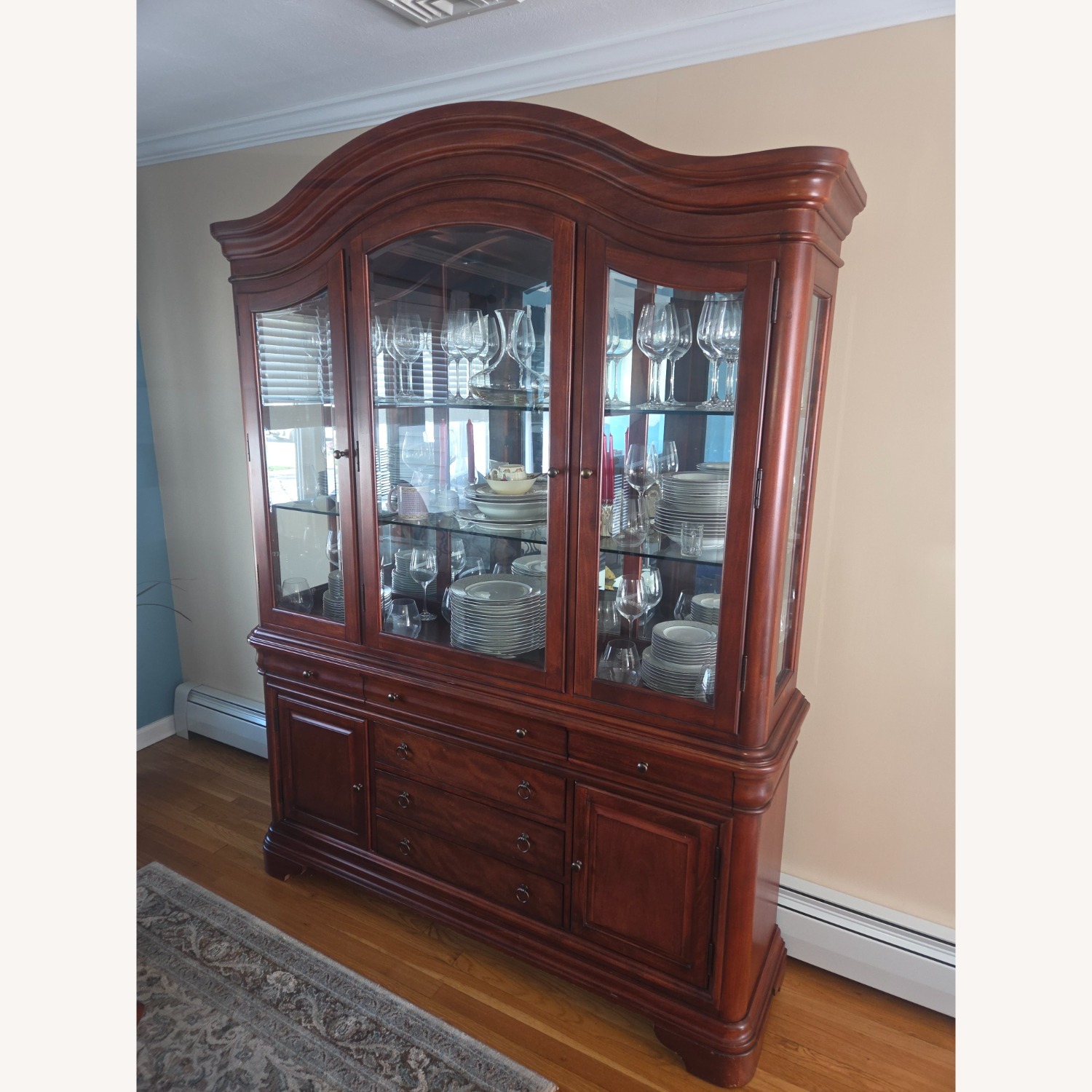 Raymour & Flanigan Dark Brown Wood Wall Shelf - image-3