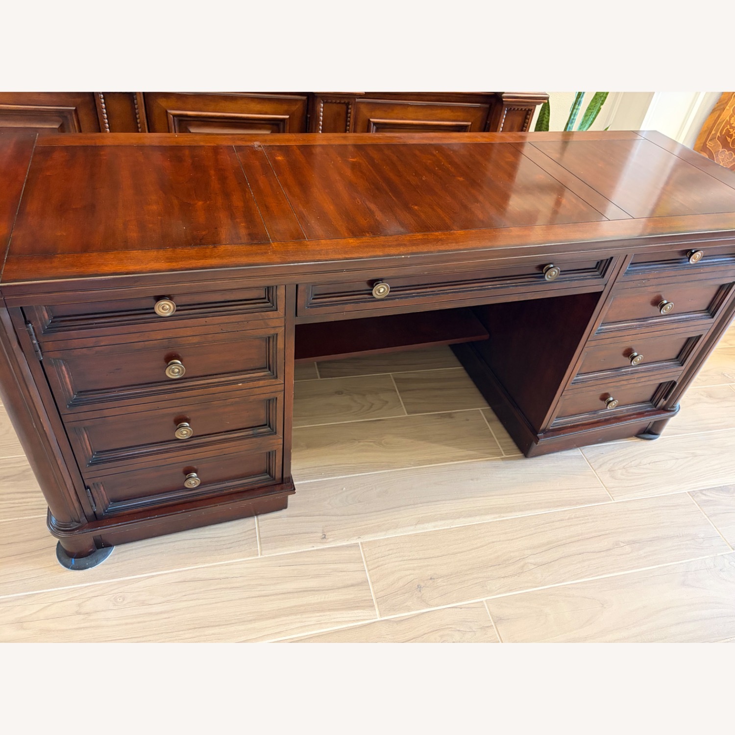 Hooker Furniture Corporation Dark Cherry Credenza - image-1