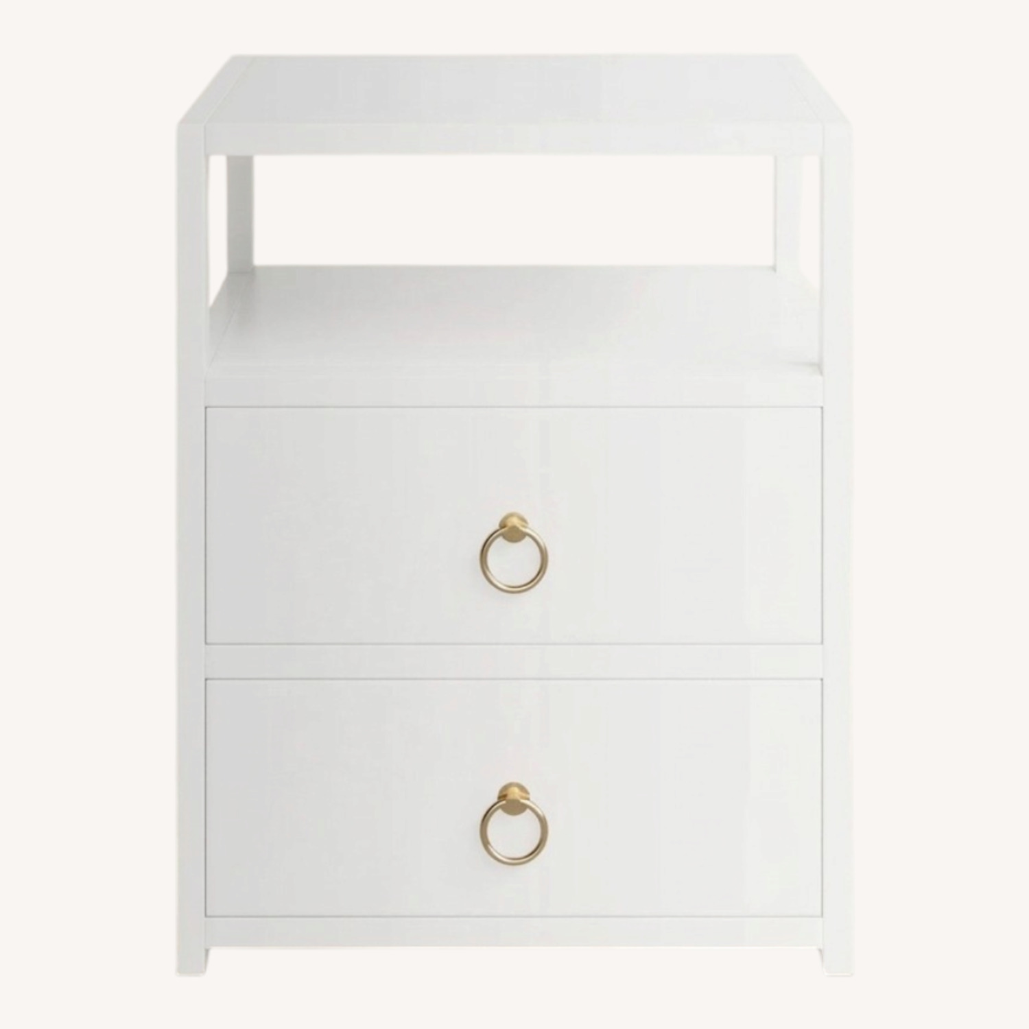 Joss & Main White 2 Drawer Nightstand - image-0