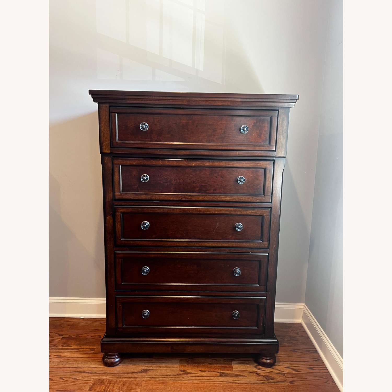 Ashley Furniture Porter Dark Brown Wood Dresser - image-1